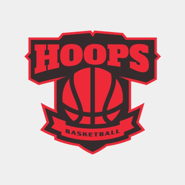 Hoops Basketball logo template  Thumbnail