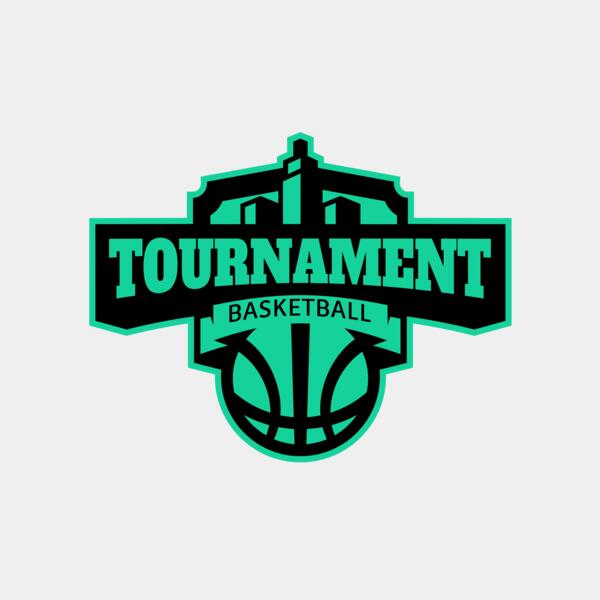 Tournament Basketball logo template Thumbnail