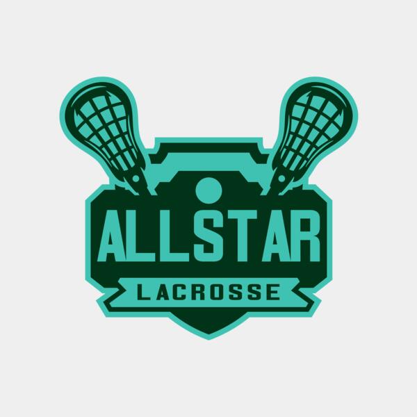 All stars Lacrosse Logo Template Thumbnail