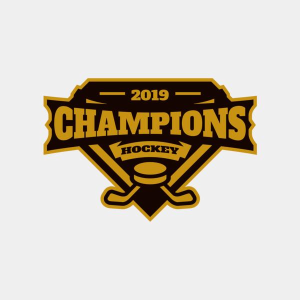 Champions Hockey logo template Thumbnail