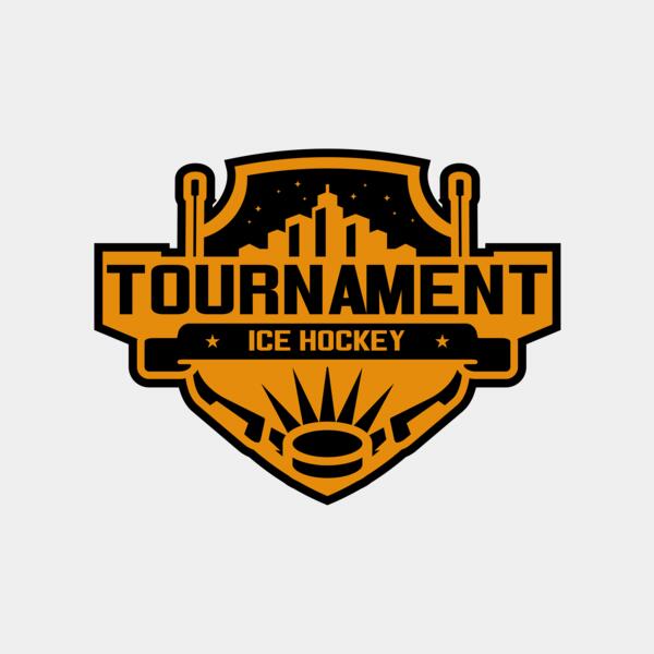 Tournament Ice Hockey logo template 02 Thumbnail