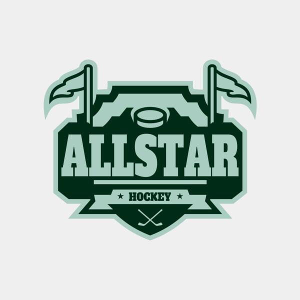All Star Hockey Tournament logo template 02 Thumbnail