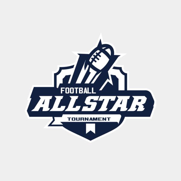 Allstar Tournament Football logo template Thumbnail
