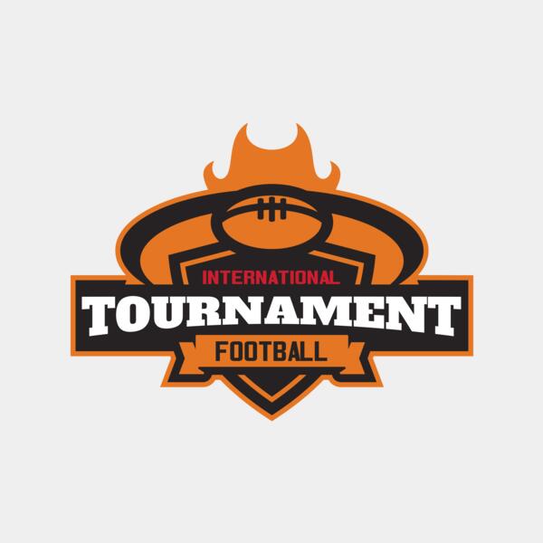 Tournament International Football logo template Thumbnail
