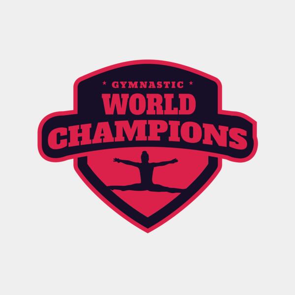 Gymnastic World Champions logo template Thumbnail