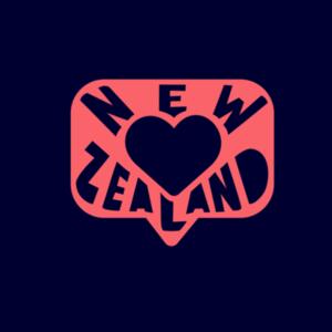 Hoodie men - NZ heart pocket Design