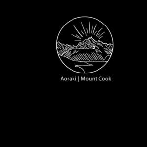 T-shirt women black - Mount Cook Design