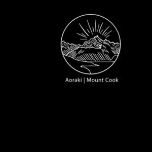 Baby bodysuit black - Mount Cook Design