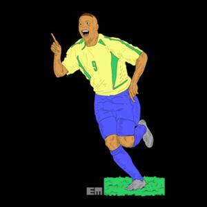 t-shirt men Brazil Ronaldo R9 Design