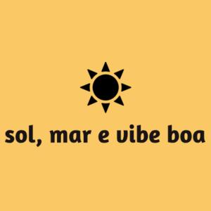 Sol, mar e vibe boa cap Design