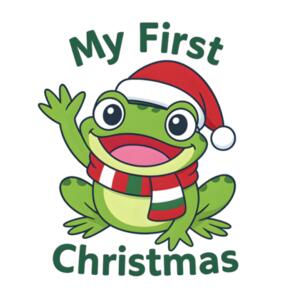 Frog - My first Christmas bodysuit  2 Design