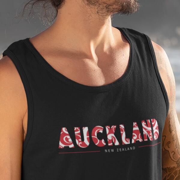 Singlet men Auckland black Thumbnail