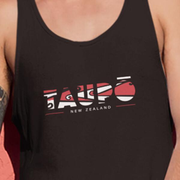 Singlet men Taupo  black Thumbnail
