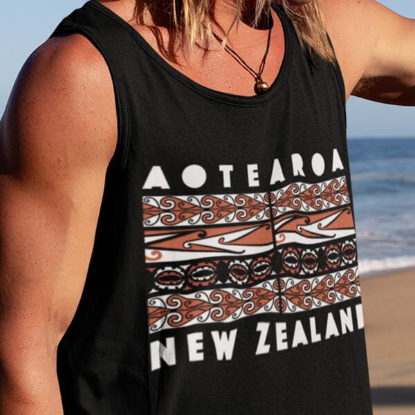 Singlet men Aotearoa black Thumbnail