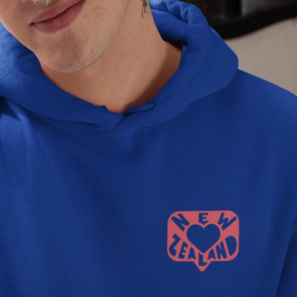 Hoodie men - NZ heart pocket Thumbnail