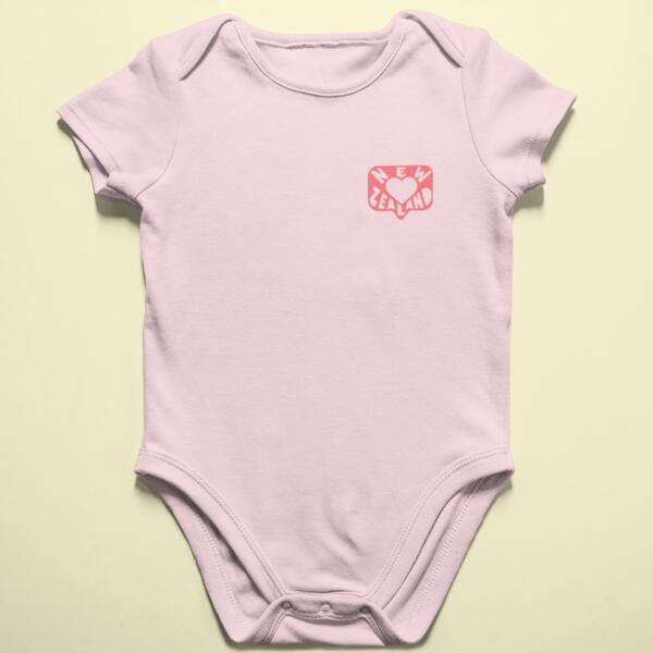 Baby bodysuit - NZ heart pocket Thumbnail
