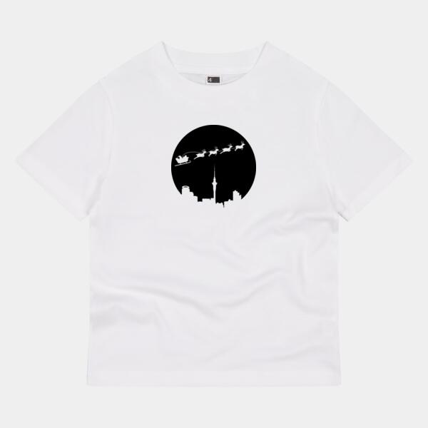 Kids T-shirt - Auckland | New Zealand | Merry Christmas black Thumbnail