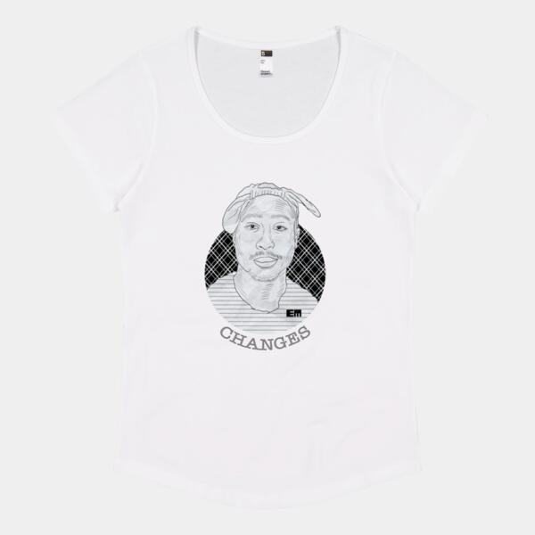 t-shirt women Tupac Changes Thumbnail